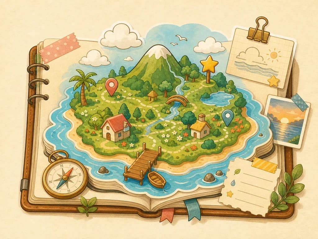 Island Facilities and Customization guide illustration
